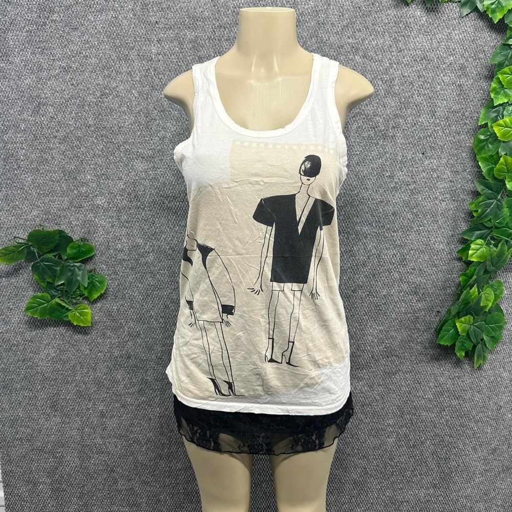 Fashion Sketch Graphic Tank Top